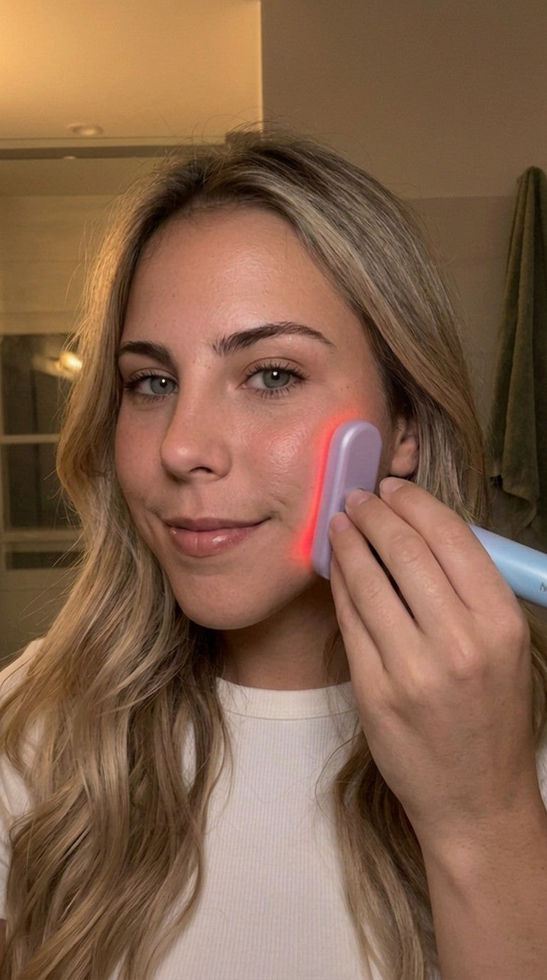 Aurora · Varita facial de luz roja 4 en 1